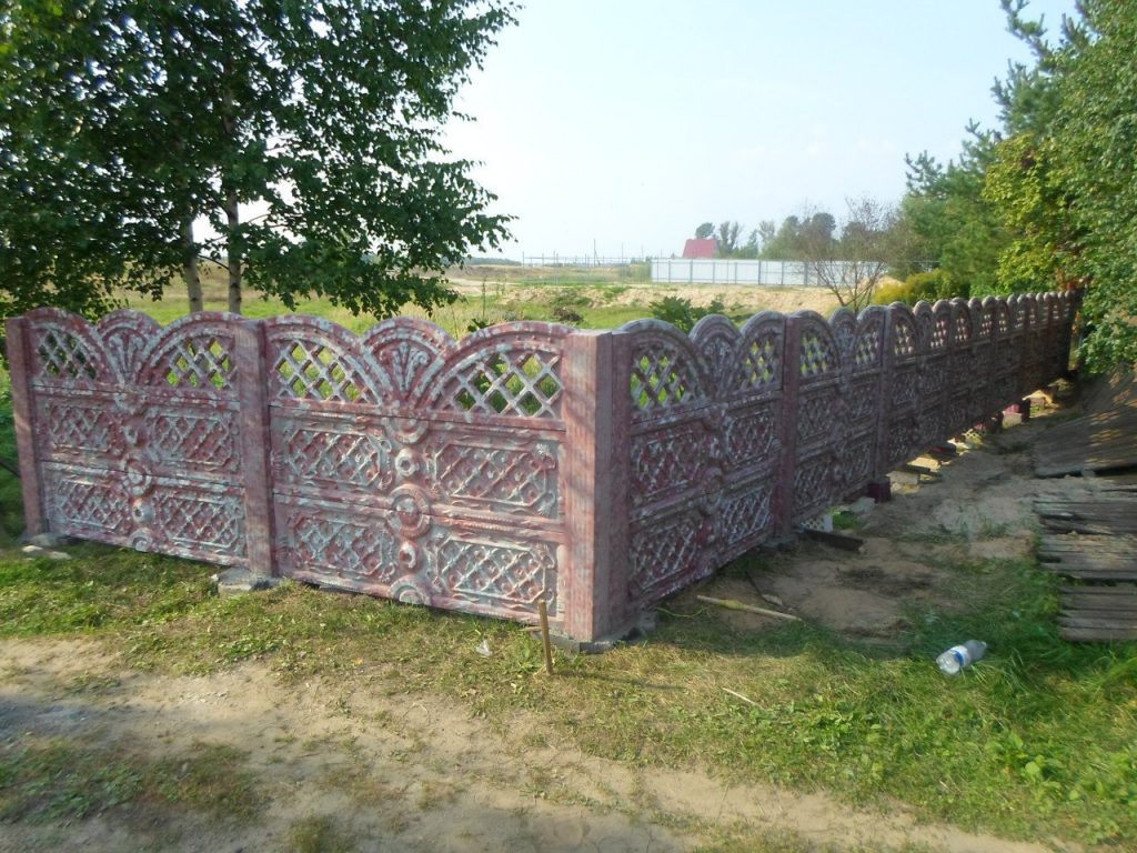 Бетонный забор, Борский р-он, п. Неклюдово - фото 1