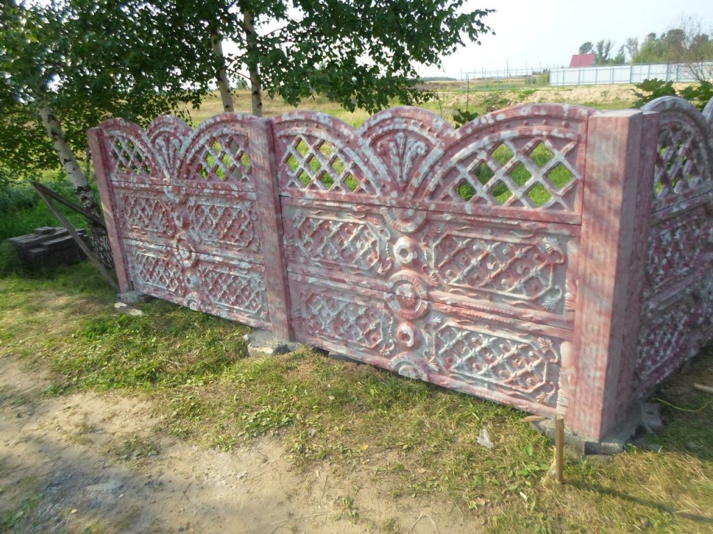 Бетонный забор, Борский р-он, п. Неклюдово - фото 2