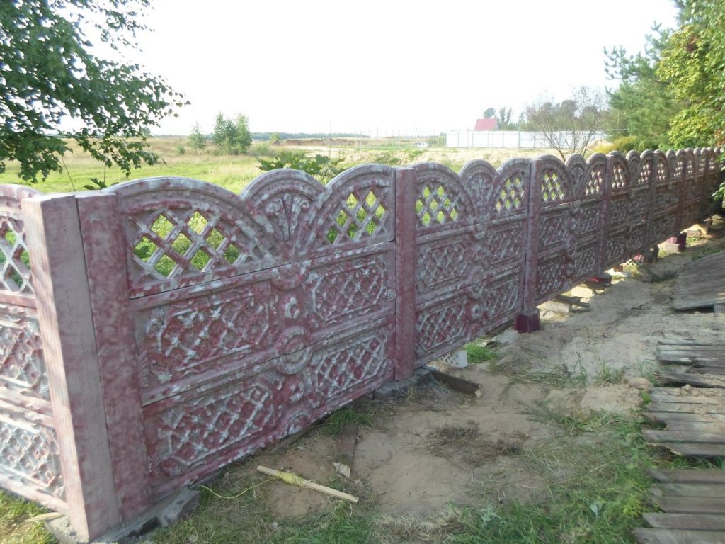 Бетонный забор, Борский р-он, п. Неклюдово - фото 3
