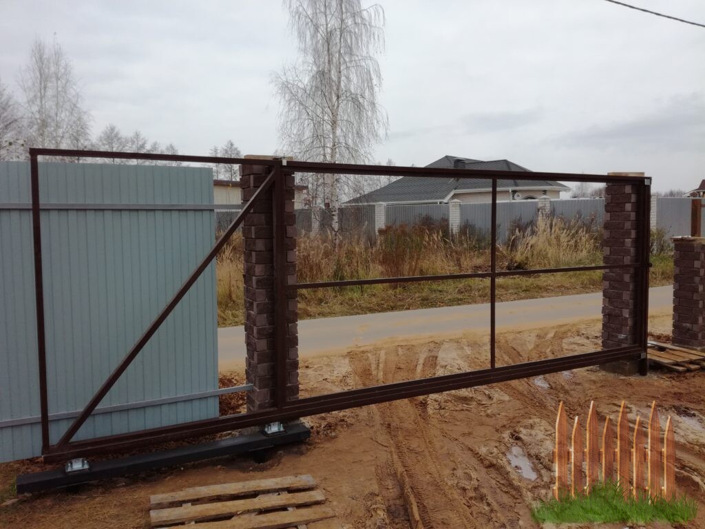 Откатные ворота в Ваганьково - фото 5