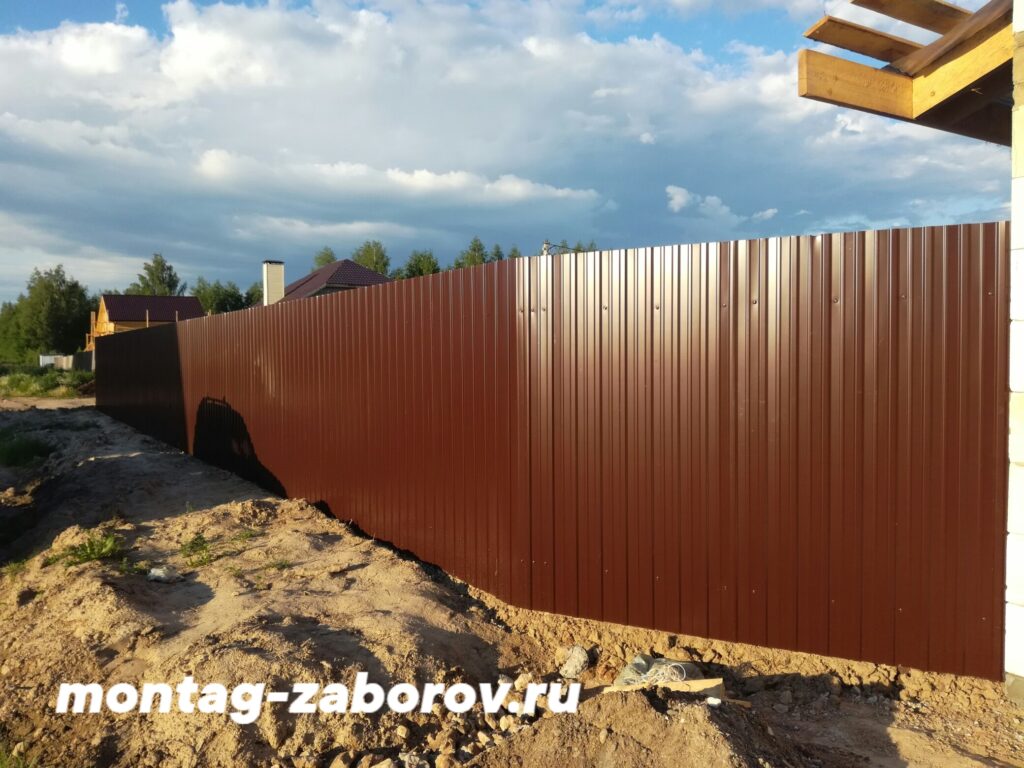 Забор из профнастила 120 метров - фото 6