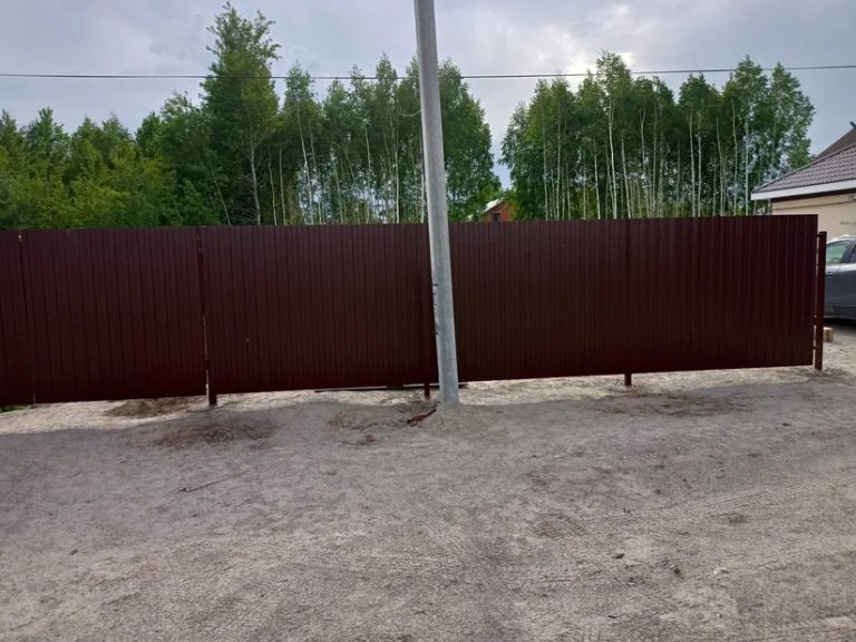 Забор из профнастила, Городецкий р-он - фото 5