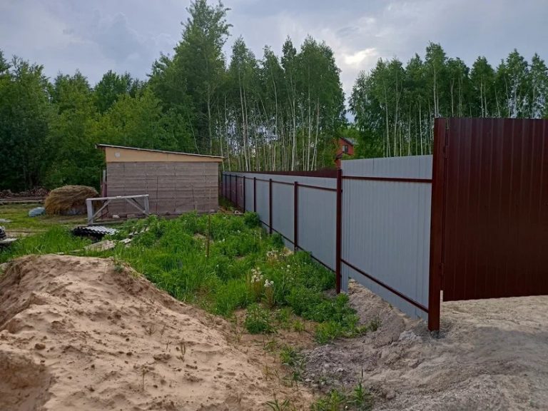 Забор из профнастила, Городецкий р-он - фото 6